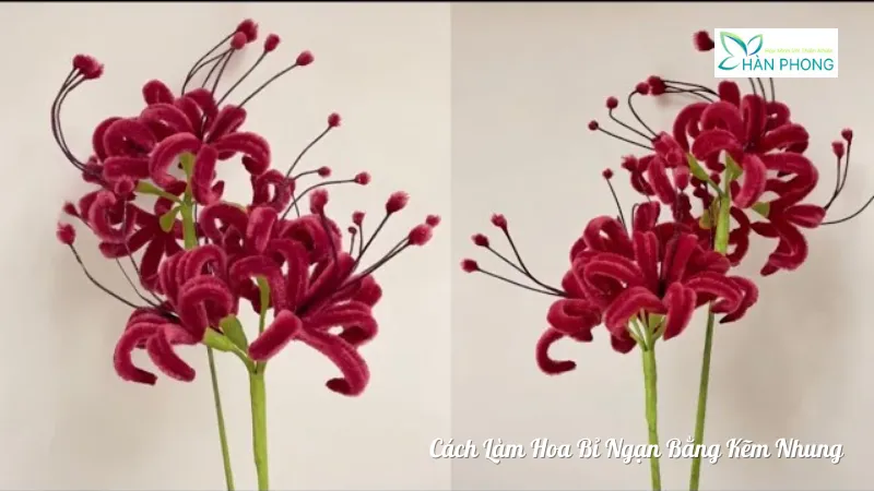 Một số lưu ý về cách làm hoa bỉ ngạn bằng kẽm nhung